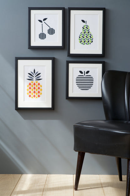 Pear counted cross stitch kit by Vervaco