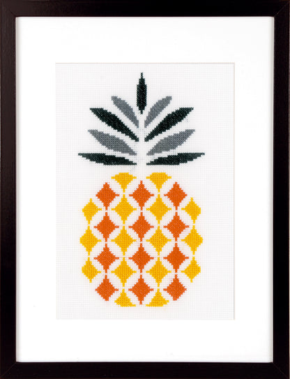 Pineapple counted cross stitch kit by Vervaco