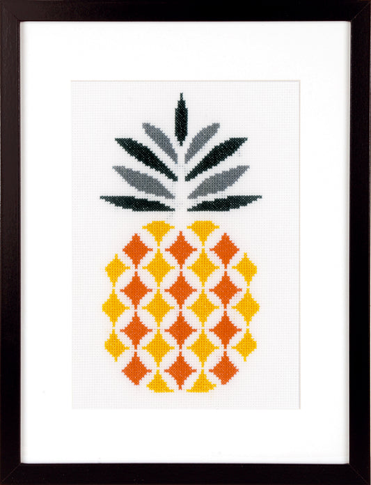 Pineapple counted cross stitch kit by Vervaco