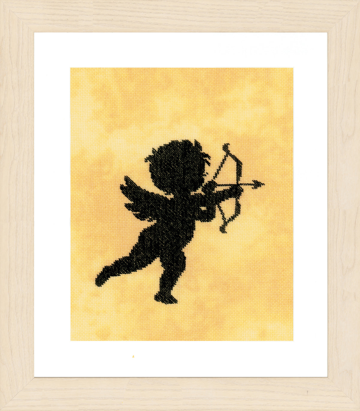 Cupid I on Evenweave counted cross stitch kit by Lanarte