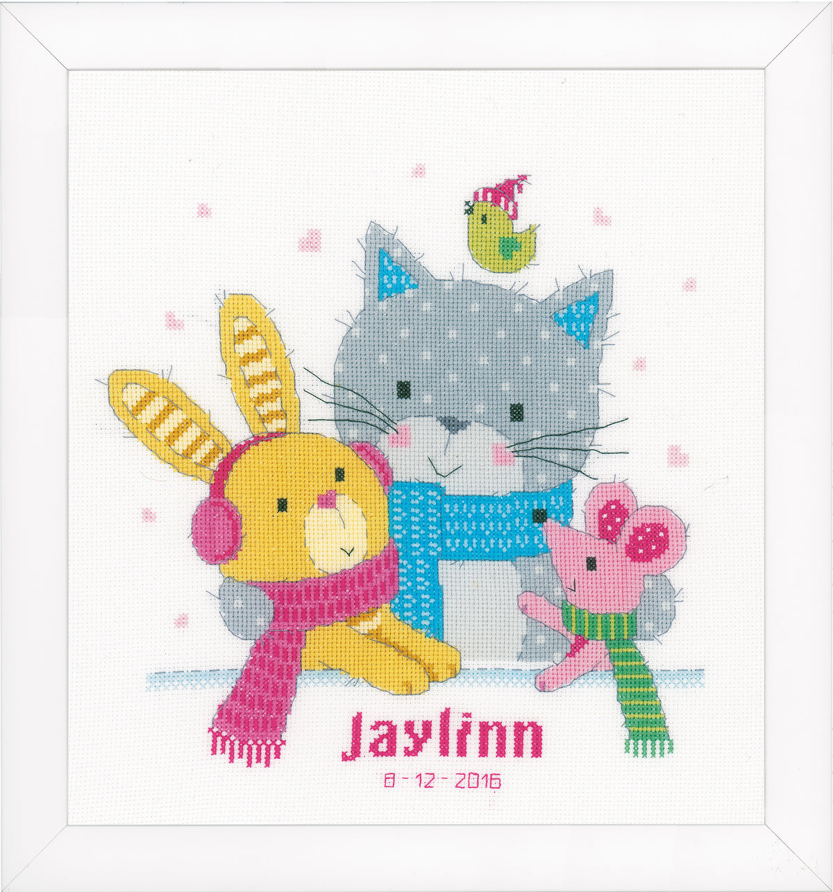 Best Friends counted cross stitch design