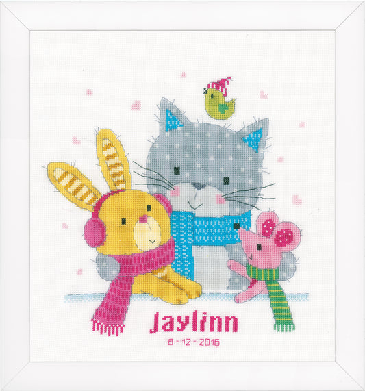 Best Friends counted cross stitch design