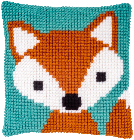 Little Fox cross stitch cushion design