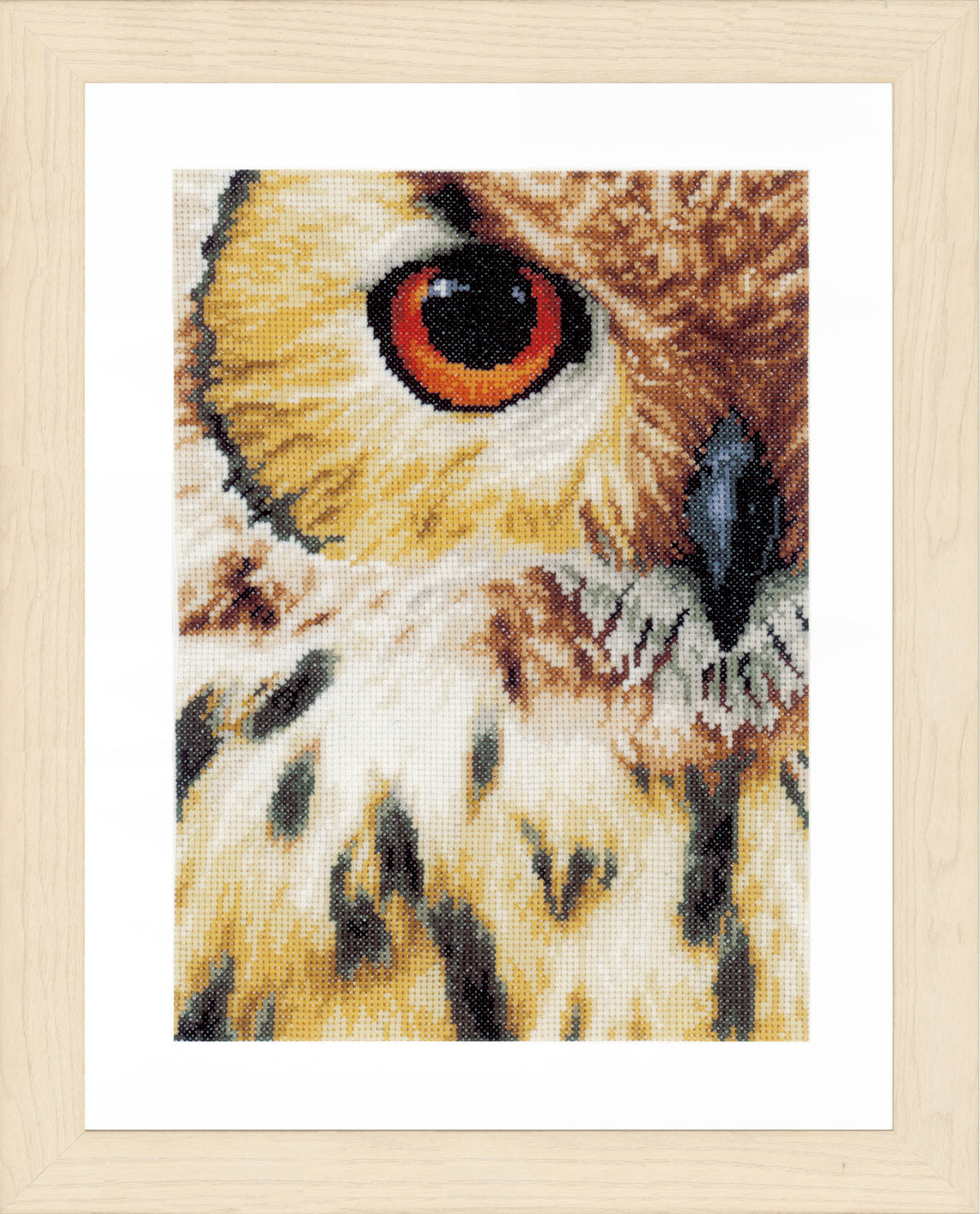 Tawny owl counted cross stitch design