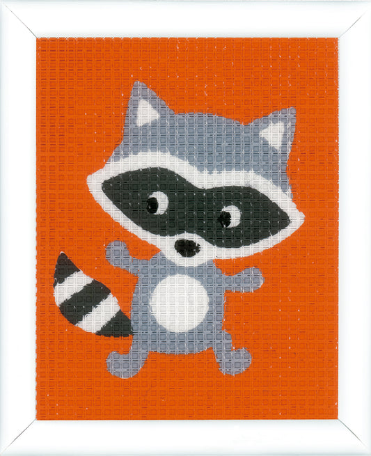 Vervaco little raccoon tapestry kit