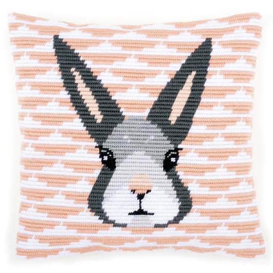 Long stitch cushion with the Yvonne design