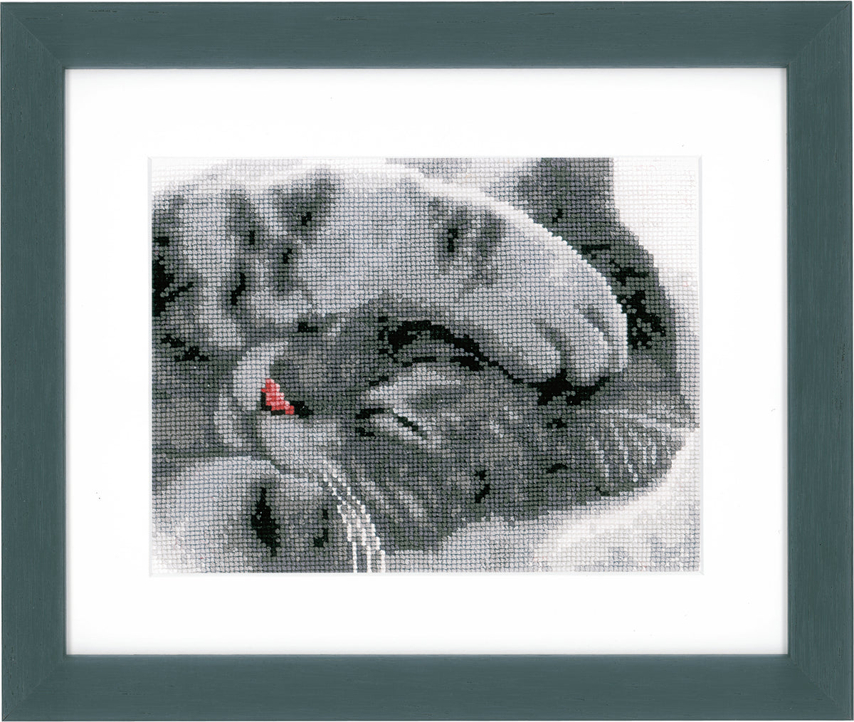 Vervaco Cute Kitten cross stitch kit showing a kitten