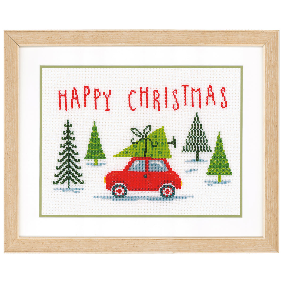 Modern Christmas cross stitch design