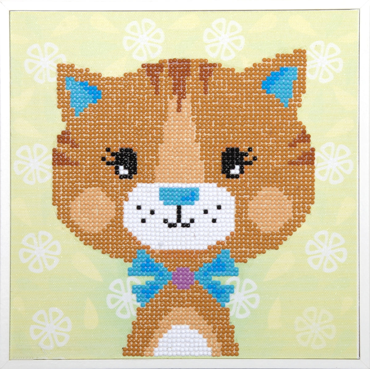 Diamond painting of a little cat