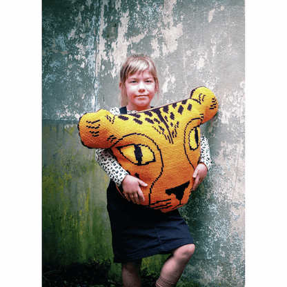 Vervaco Cross Stitch Cushion Kit - Eva Mouton: Cheetah