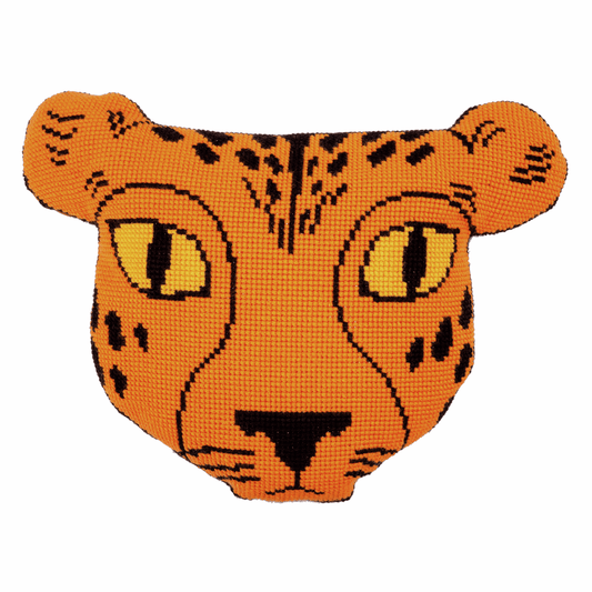 Vervaco Cross Stitch Cushion Kit - Eva Mouton: Cheetah