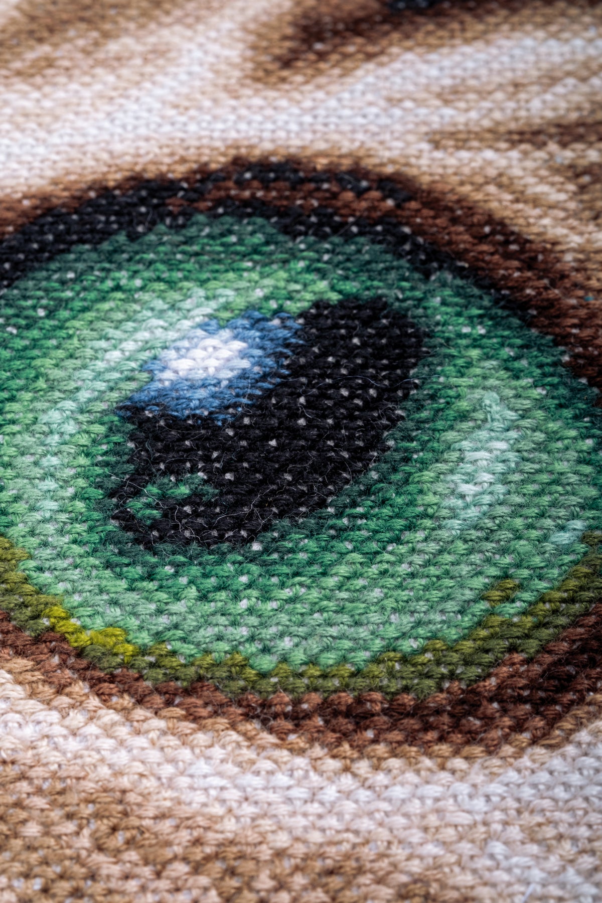 Lanarte The Purrfect Stare cross stitch kit front sheet picture