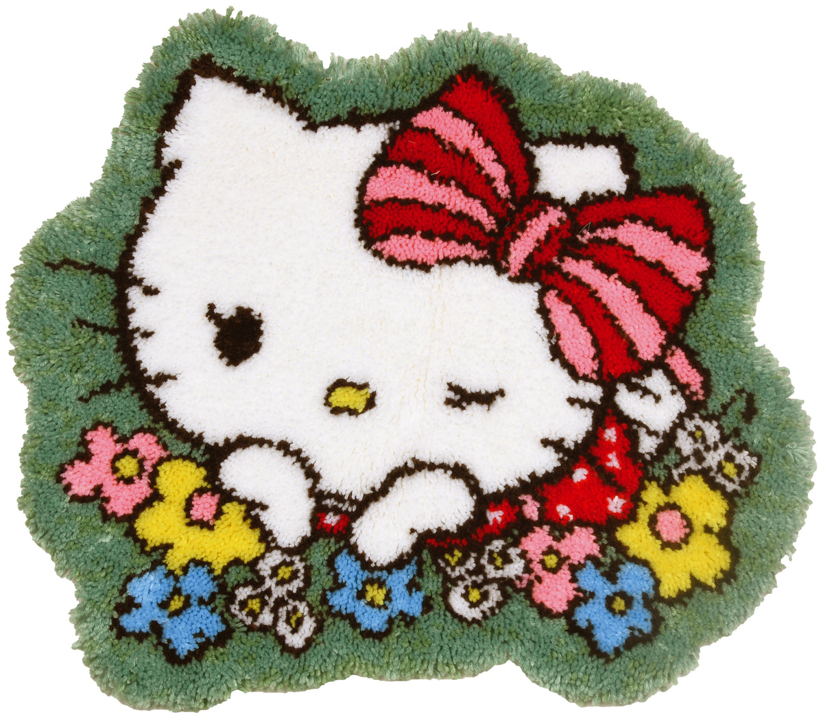 Hello Kitty Cuteness shaped latch hook rug