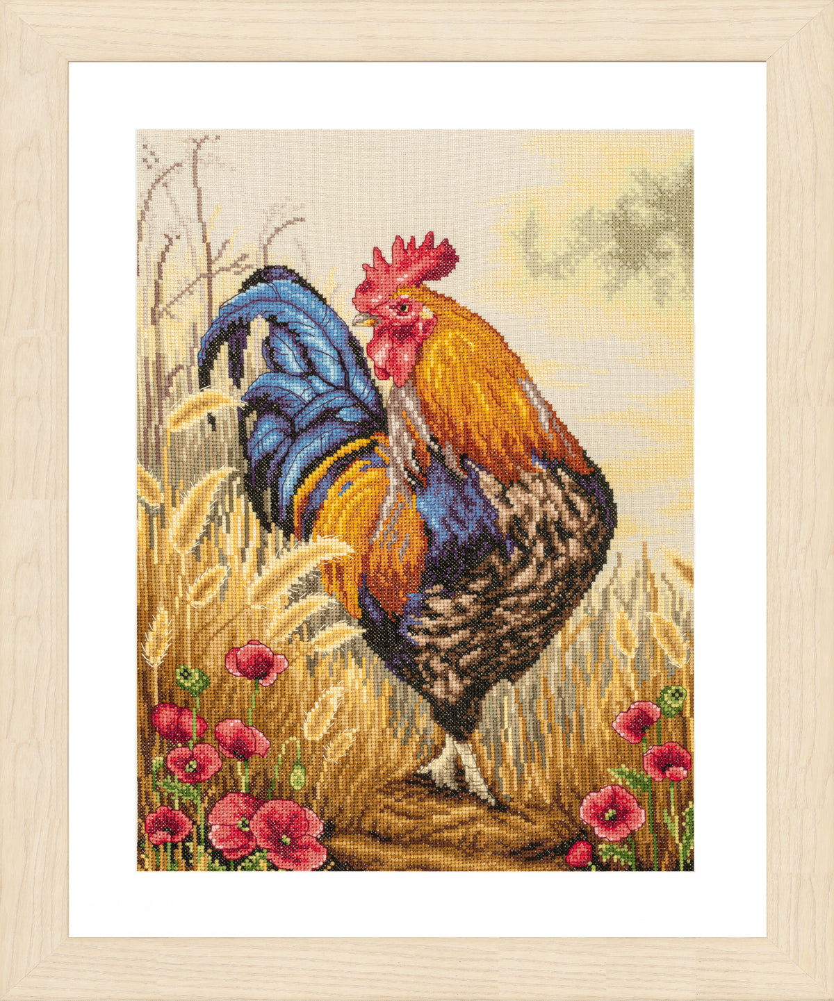 Lanarte Ringleader counted cross stitch kit showing the finished design
