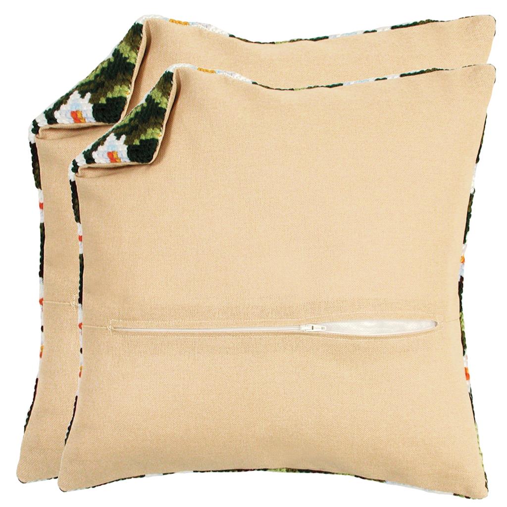 Vervaco ecru zipped cushion back fabric