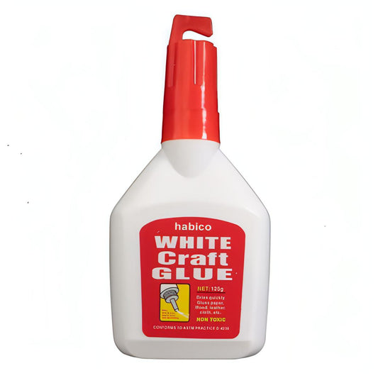 White PVA Craft Glue 125g by Habico