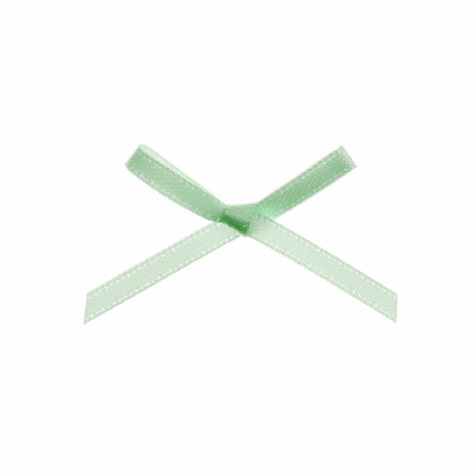 Mint Mini Satin Bow - 3mm (Pack of 100)