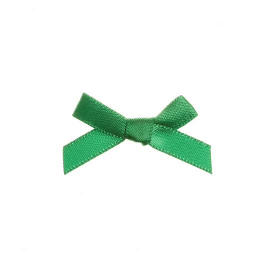 Emerald Satin Craft Bow - 7mm (Pack of 100)
