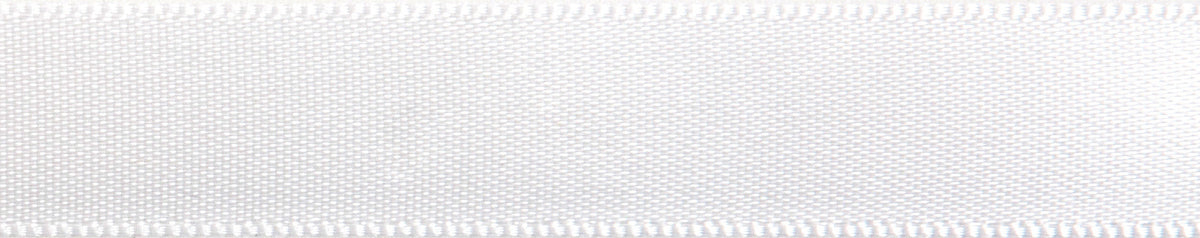 Reel of white satin ribbon