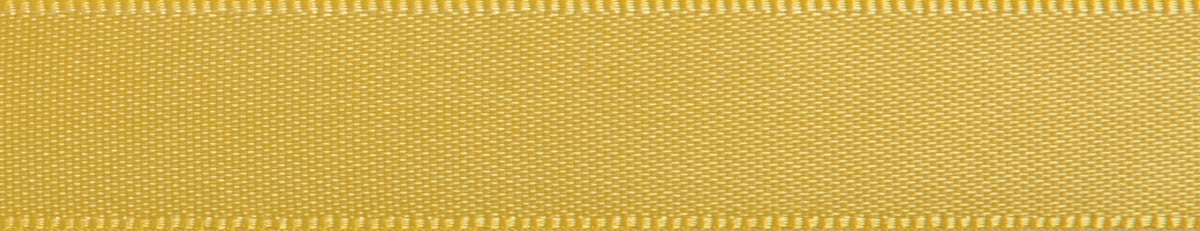 Reel of yellow satin ribbon