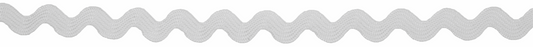 White Ric Rac Ribbon - 4m x 6mm