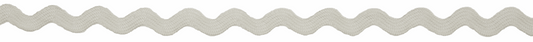 Ivory Ric Rac Ribbon - 4m x 6mm