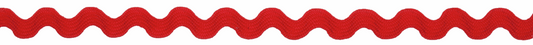 Red Ric Rac Ribbon - 4m x 6mm