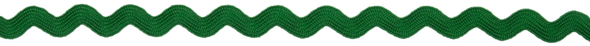 Reel of emerald zigzag ric rac braid