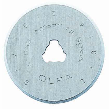 Olfa 28mm circular rotary blades in packaging