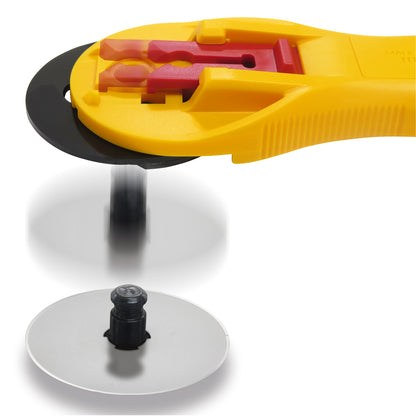 Yellow Olfa 45mm rotary cutter