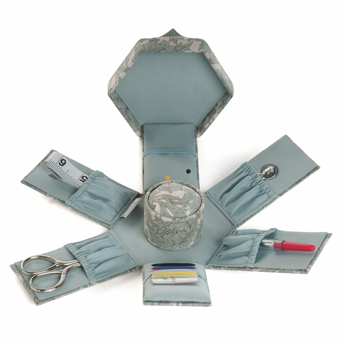 Hexagon Victorian Sewing Kit - Chrysanthemum
