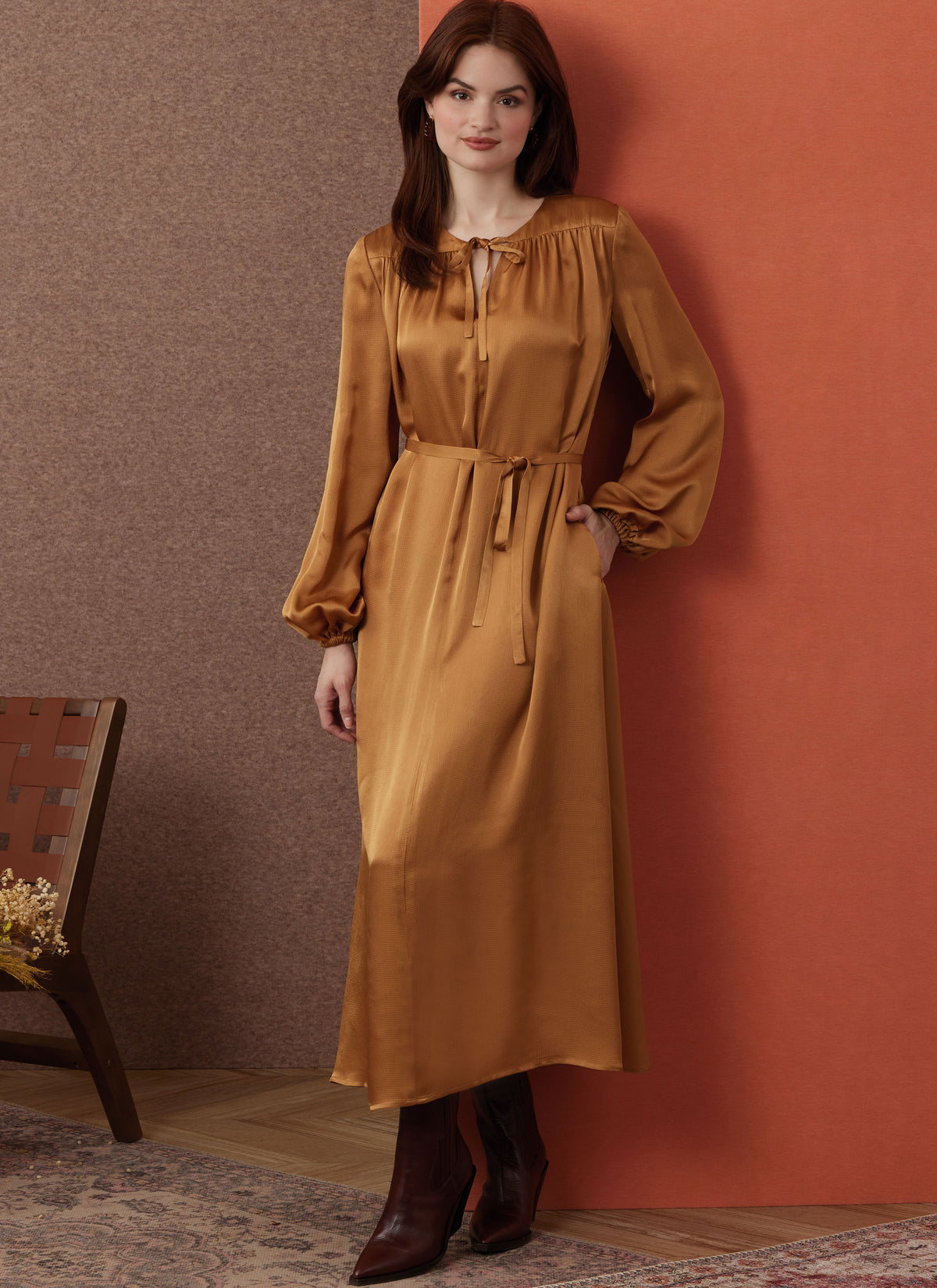 Simplicity S3001 sewing pattern envelope showing dresses