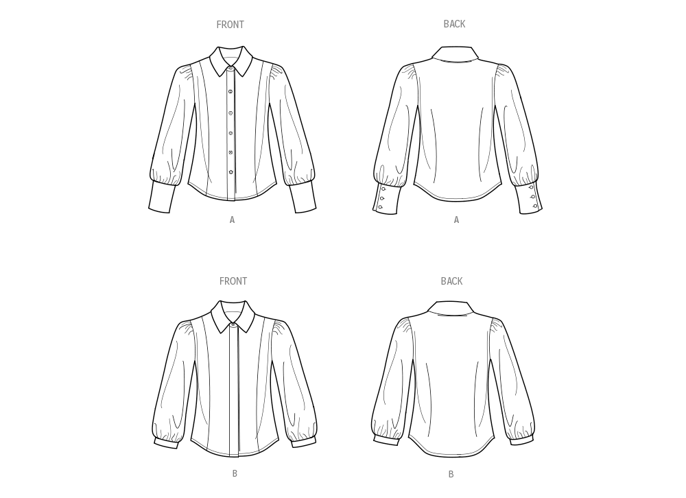 Simplicity S3002 sewing pattern envelope showing tops