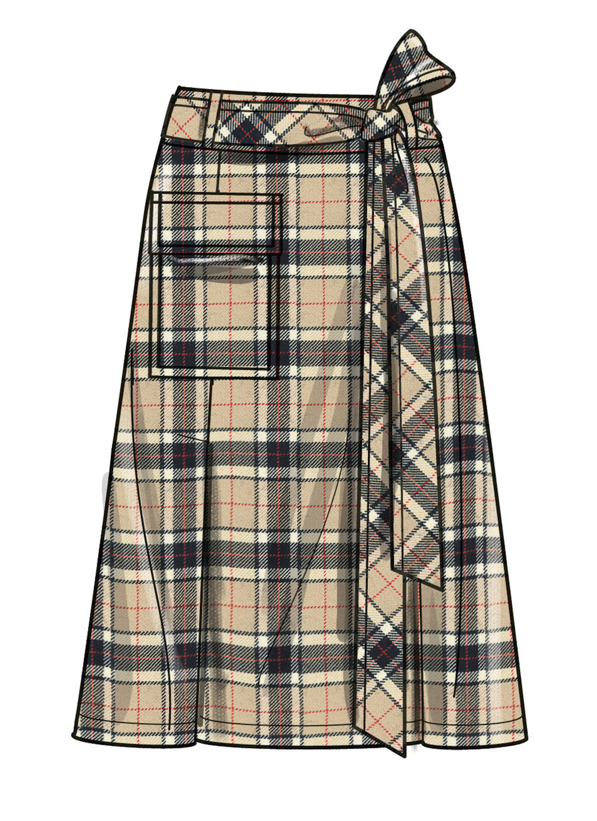 Simplicity S3005 sewing pattern envelope showing skirts and trousers