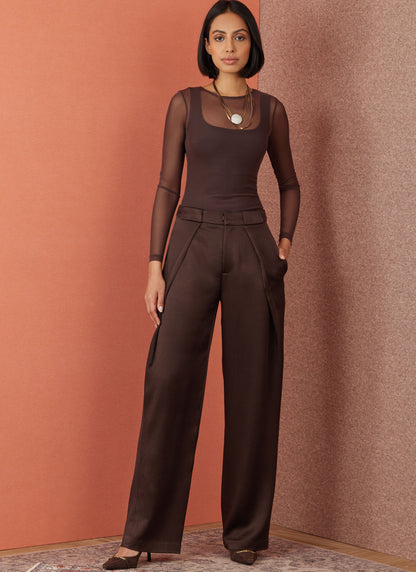 Simplicity S3006 sewing pattern envelope showing skirts and trousers