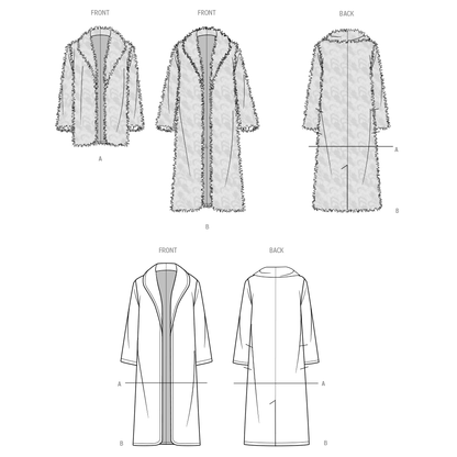 Simplicity S3008 sewing pattern envelope showing jackets and coats