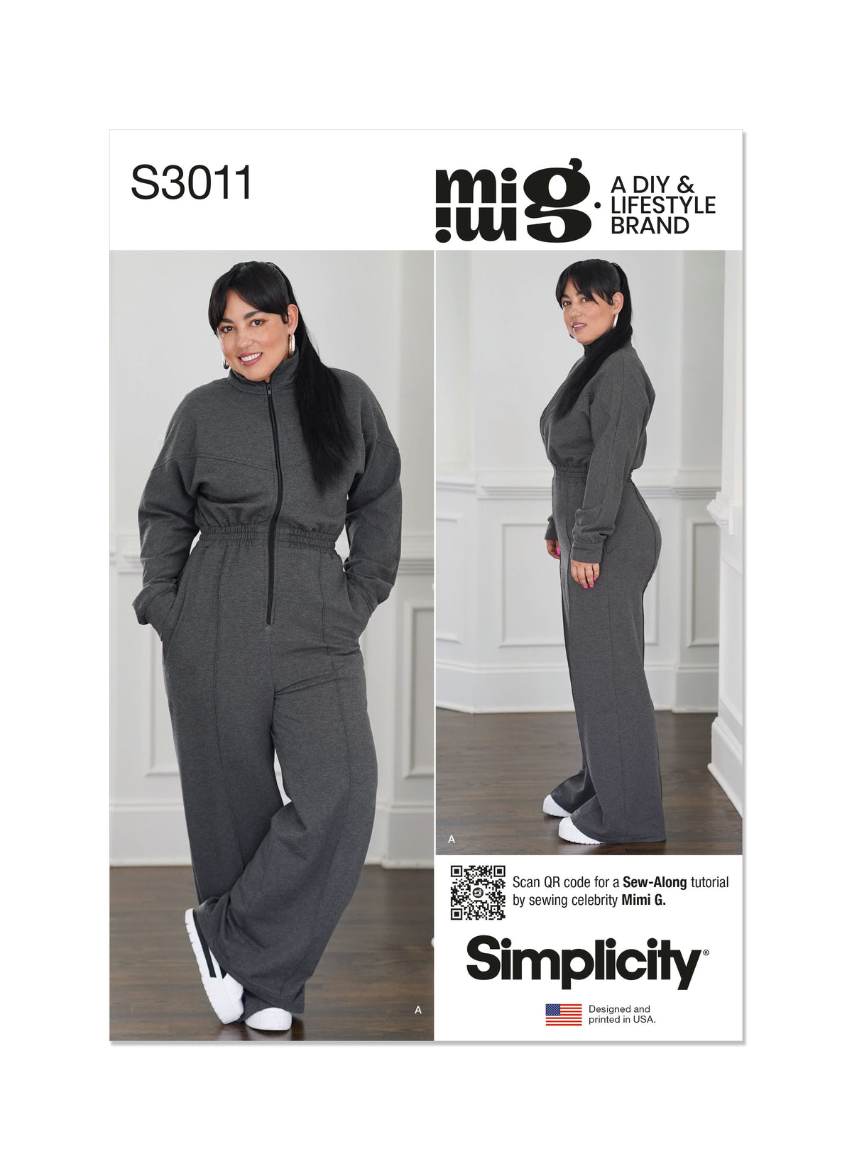 Simplicity S3011 sewing pattern envelope showing casual wear