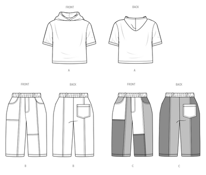 Simplicity S3013 sewing pattern envelope showing casual wear