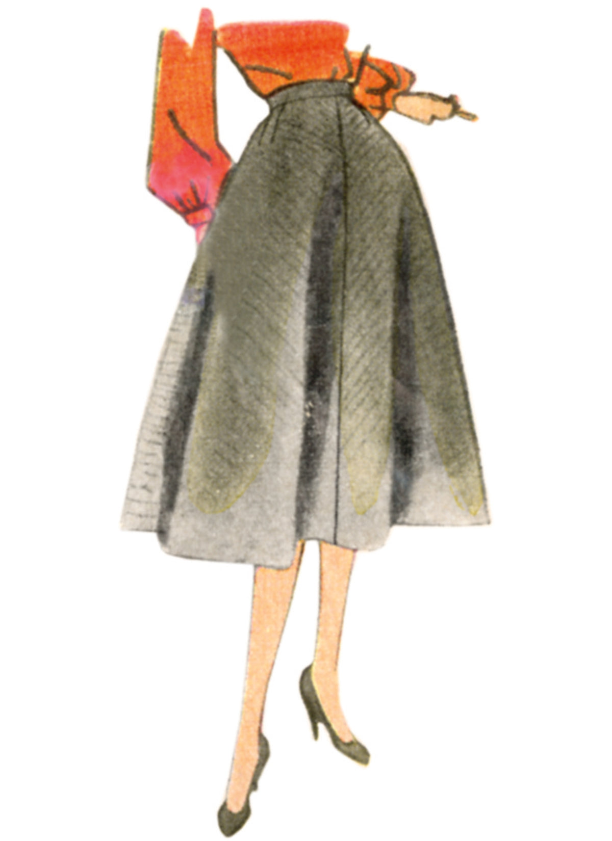 Simplicity S3016 sewing pattern envelope showing skirts