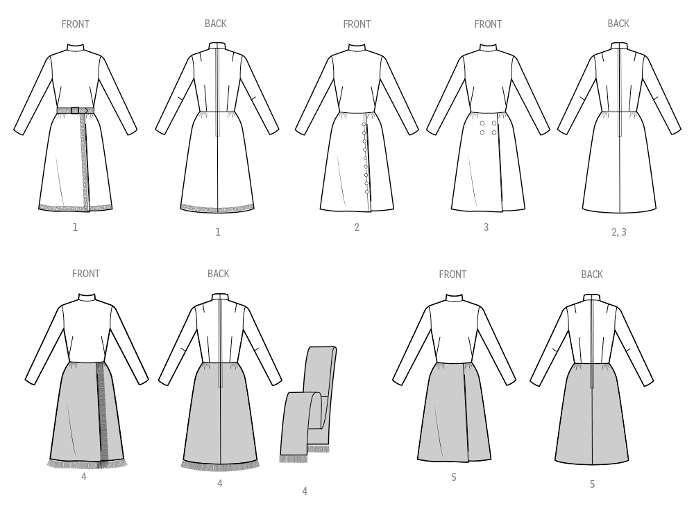Simplicity S3017 sewing pattern envelope showing dresses