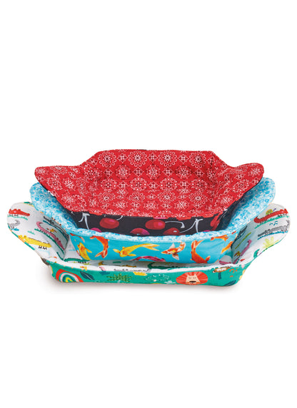 Simplicity S3025 sewing pattern envelope showing microwave bowl cosies designs