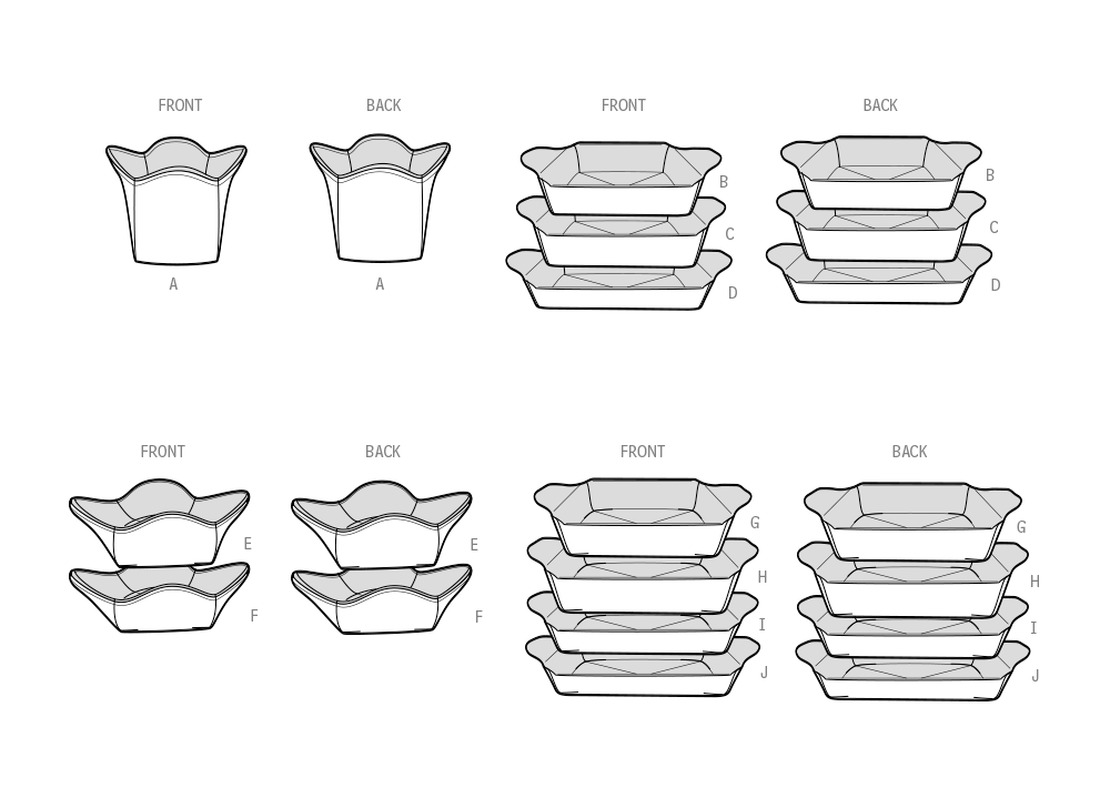 Simplicity S3025 sewing pattern envelope showing microwave bowl cosies designs