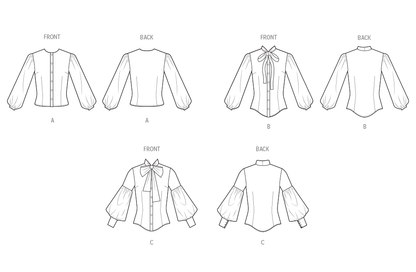 Simplicity S3032 sewing pattern envelope showing top & waistcoat designs