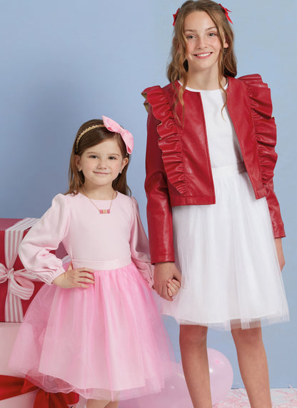 Simplicity S3044 sewing pattern envelope showing girls' casual wear designs