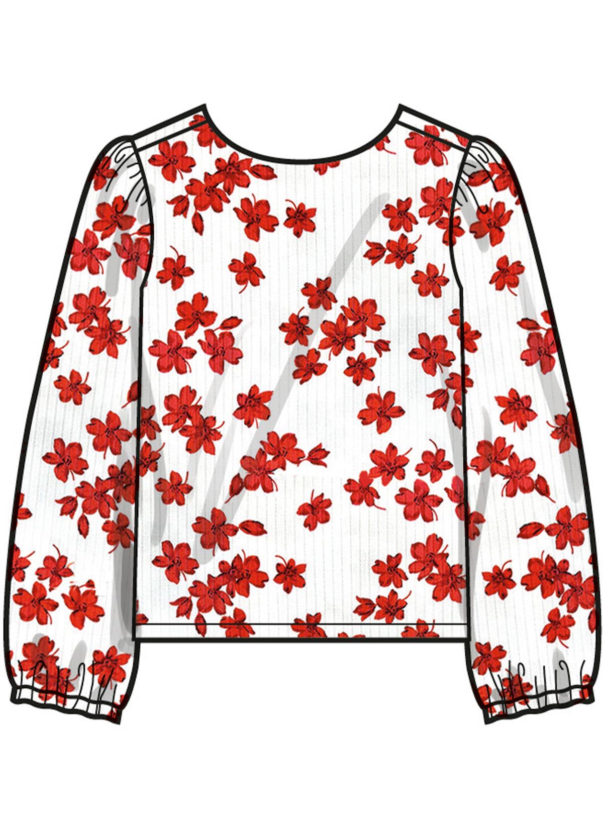 Simplicity S3044 sewing pattern envelope showing girls' casual wear designs