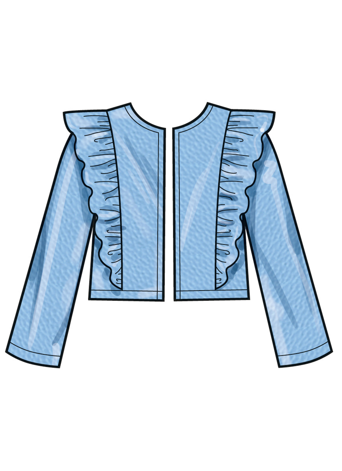 Simplicity S3044 sewing pattern envelope showing girls' casual wear designs
