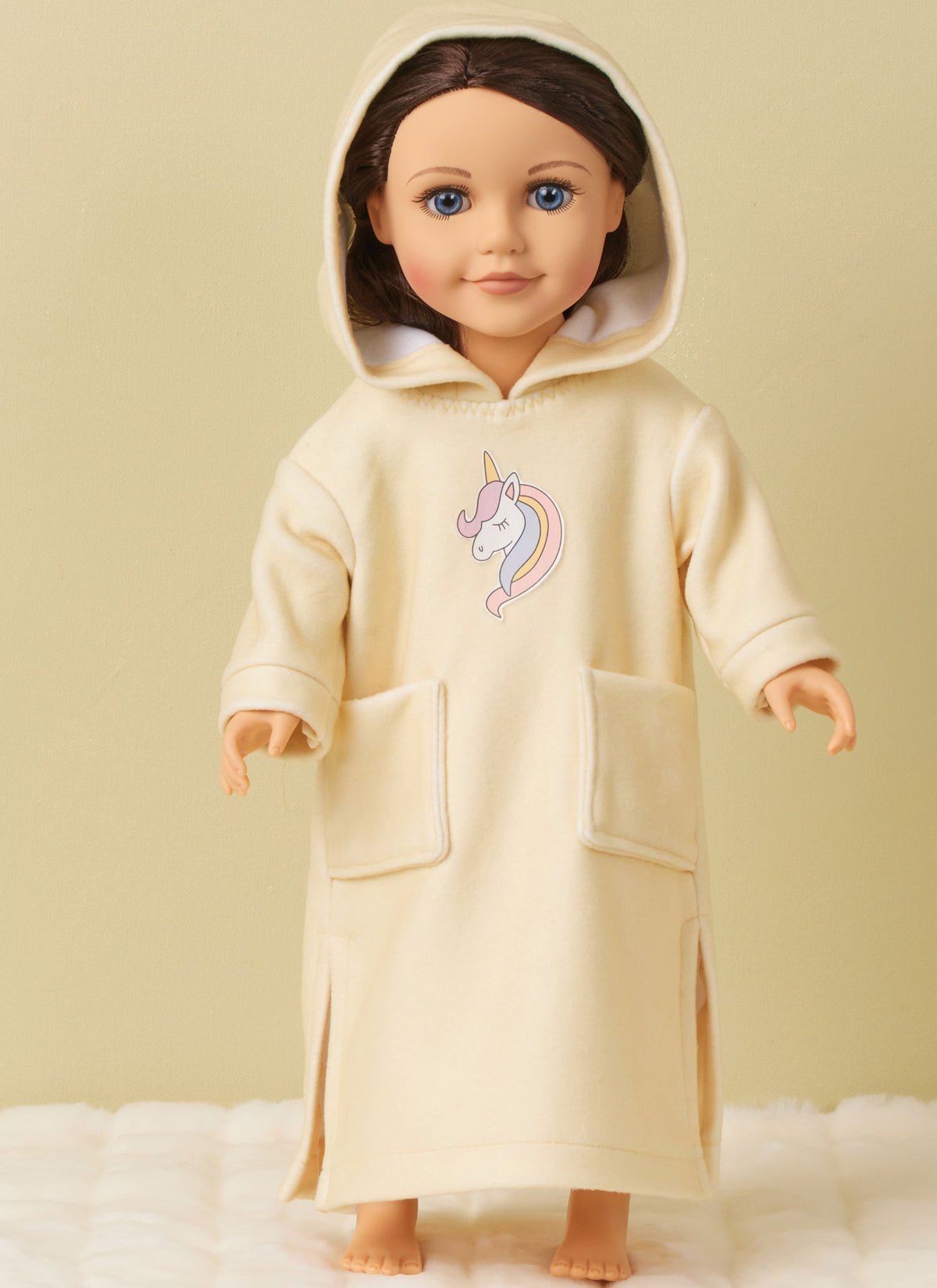 Simplicity S3059 sewing pattern envelope showing doll clothes with a full gathered skirt