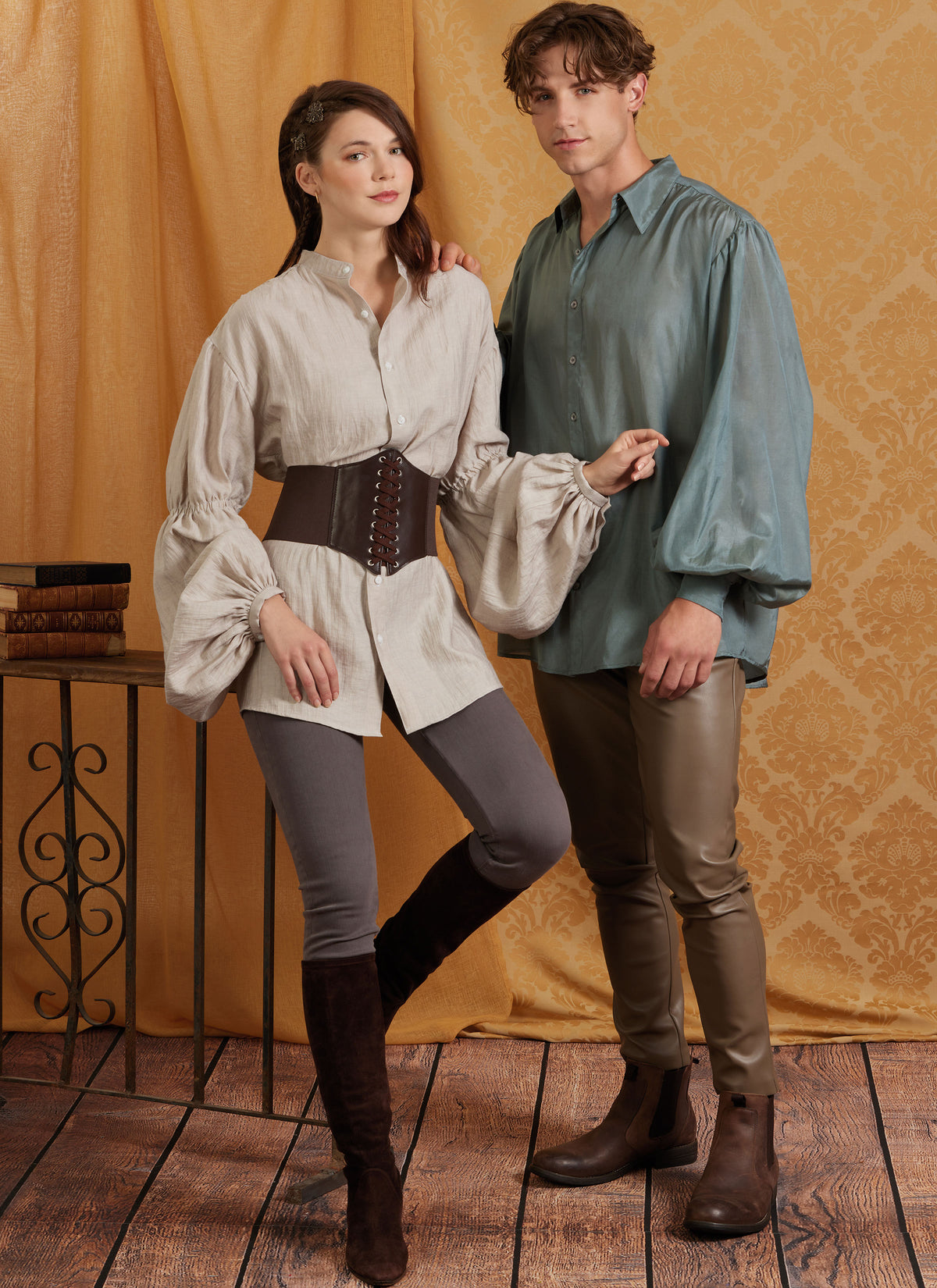 Simplicity S3062 sewing pattern envelope showing a unisex costume garment