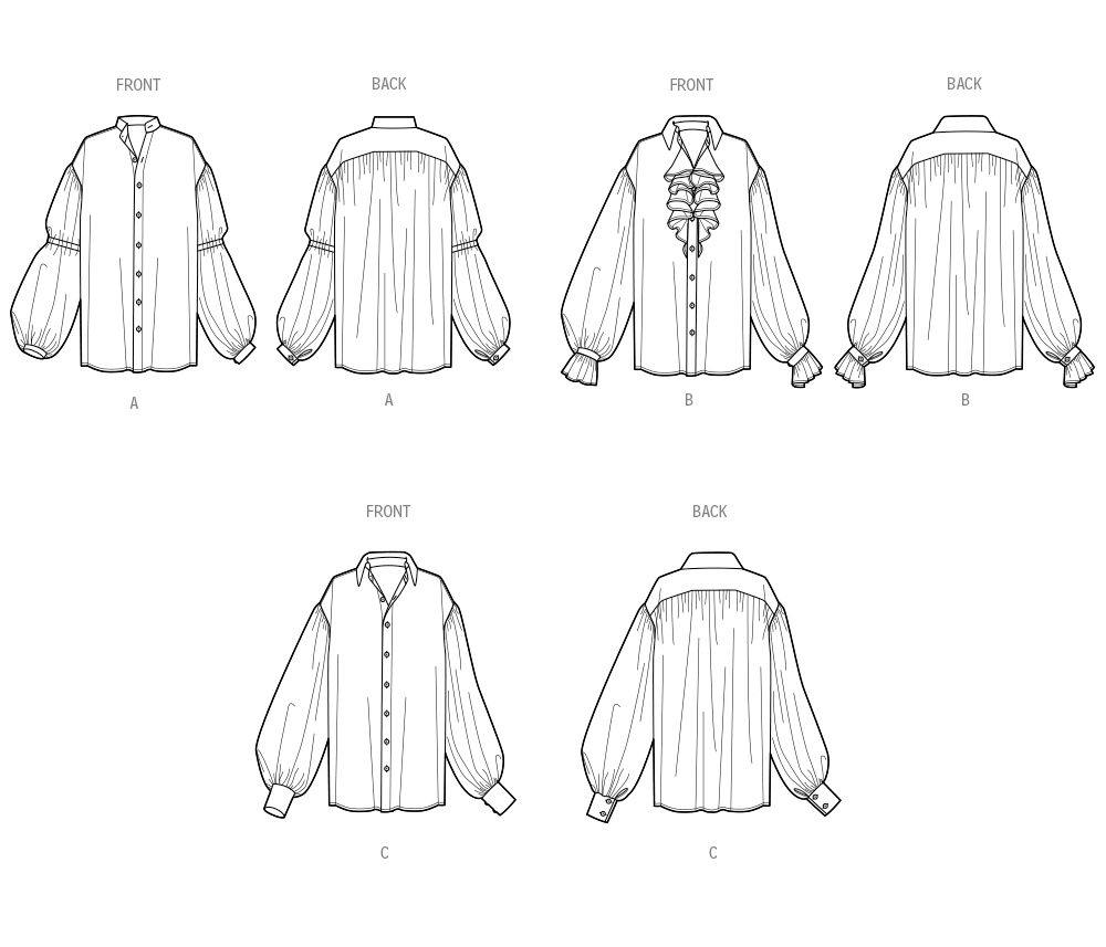 Simplicity S3062 sewing pattern envelope showing a unisex costume garment