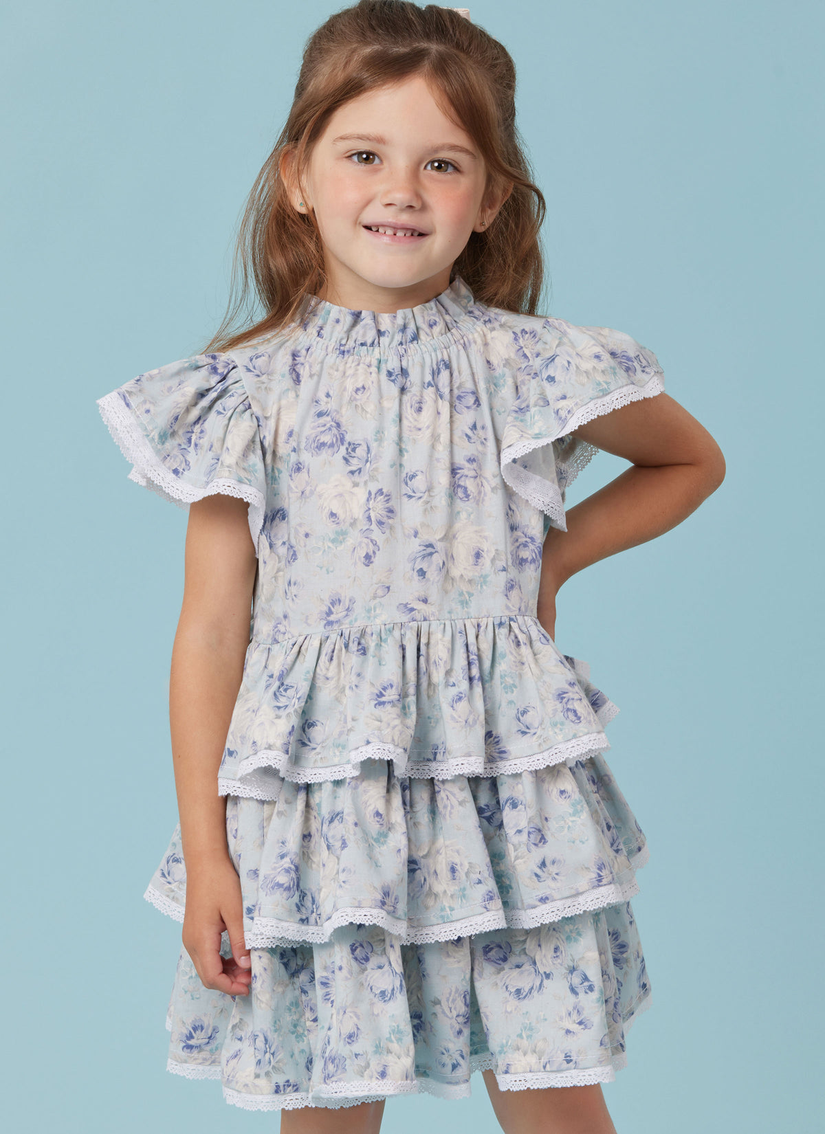 Simplicity S3078 sewing pattern envelope showing a child's dress